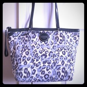 Coach Ocelot Animal Print Tote Bag